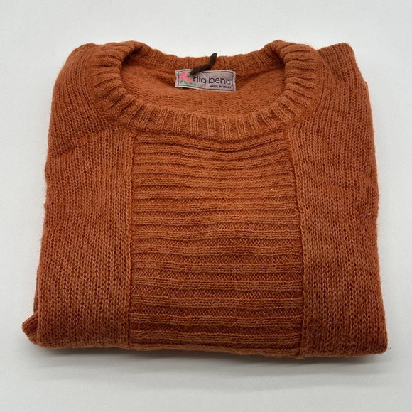 Women’s Rita Bene Italian made Sweater Rust/Orange - Picture 10 of 10